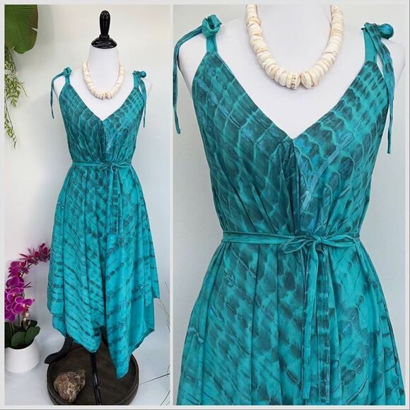 The Pō`alima Romper V-Neck Shoulder Tie Romper Boho Gypsy Overall Wide Leg Cove - Picture 9 of 12